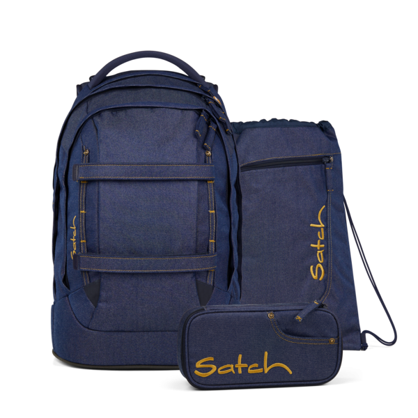 Satch Schul- Unirucksack SATCH PACK DENIM SET