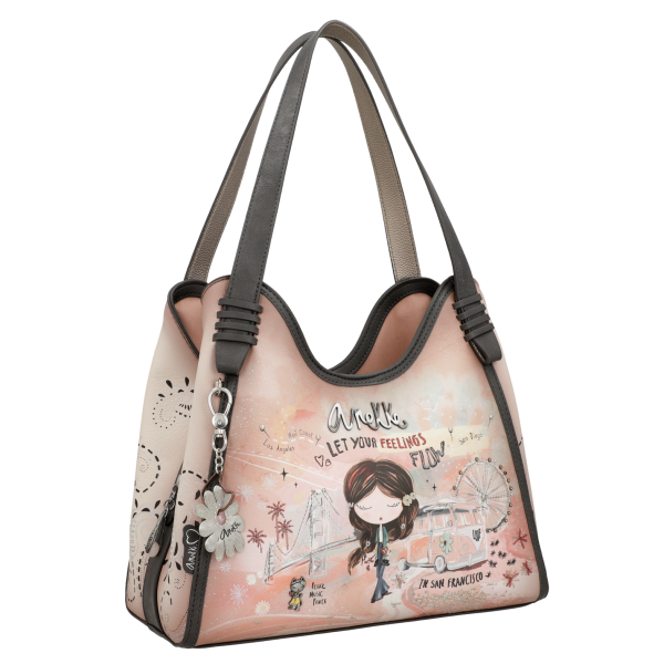 Anekke Shopper Beutel 38822-203 Love-Peace-Pink