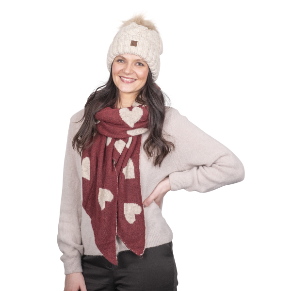 Special Collection Tuch Schal WJ 3064 HEART