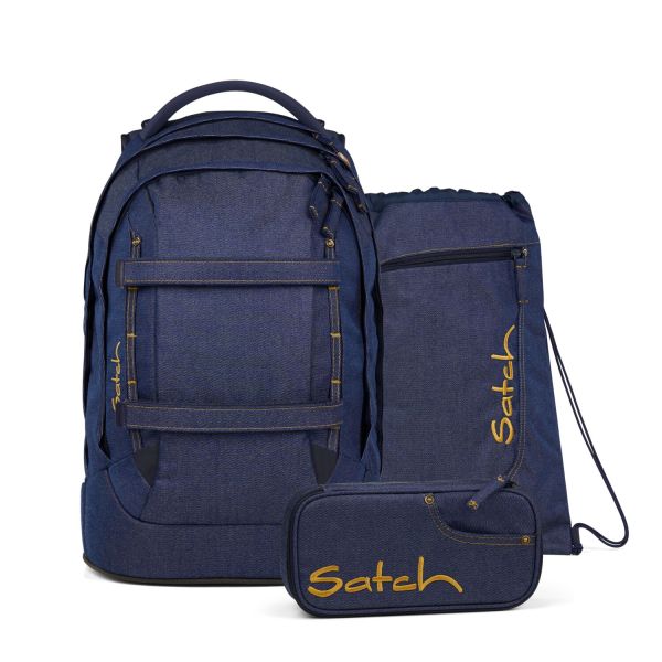Satch Schul- Unirucksack SATCH PACK DENIM SET